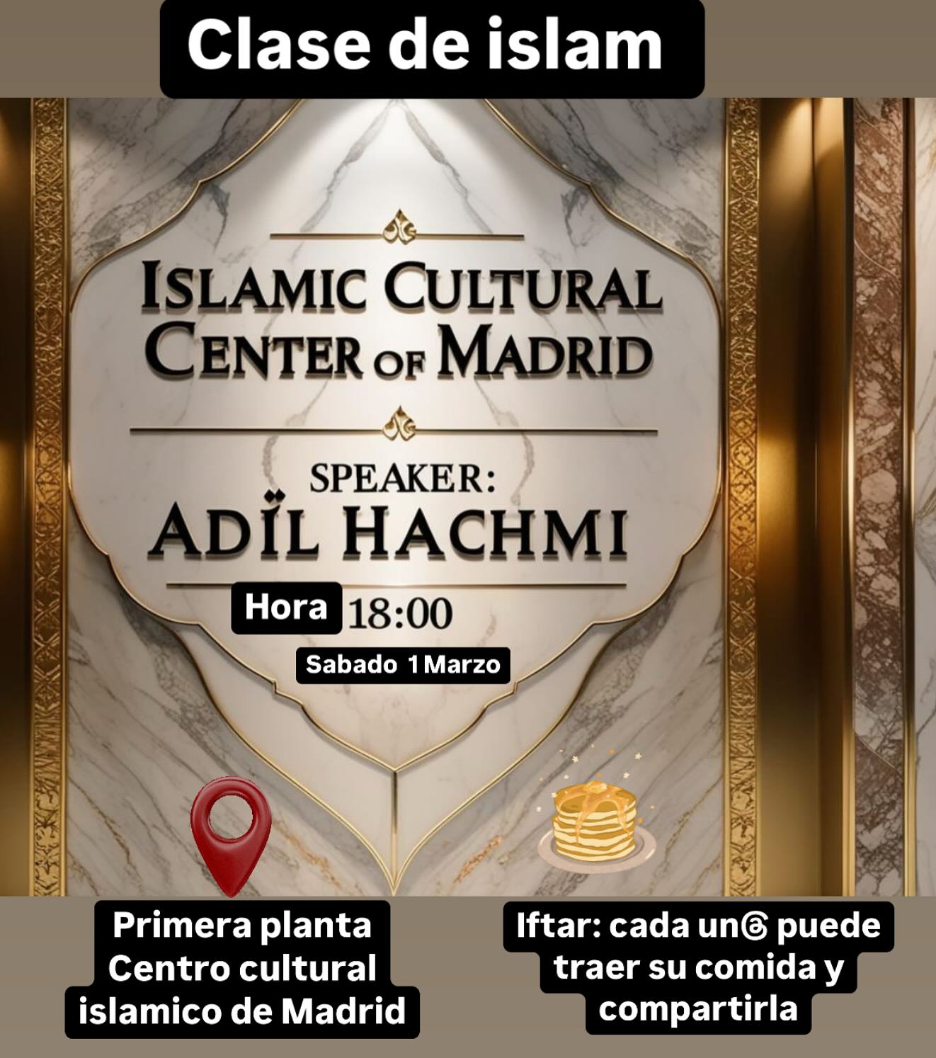 Clase de Islam en Ramadán